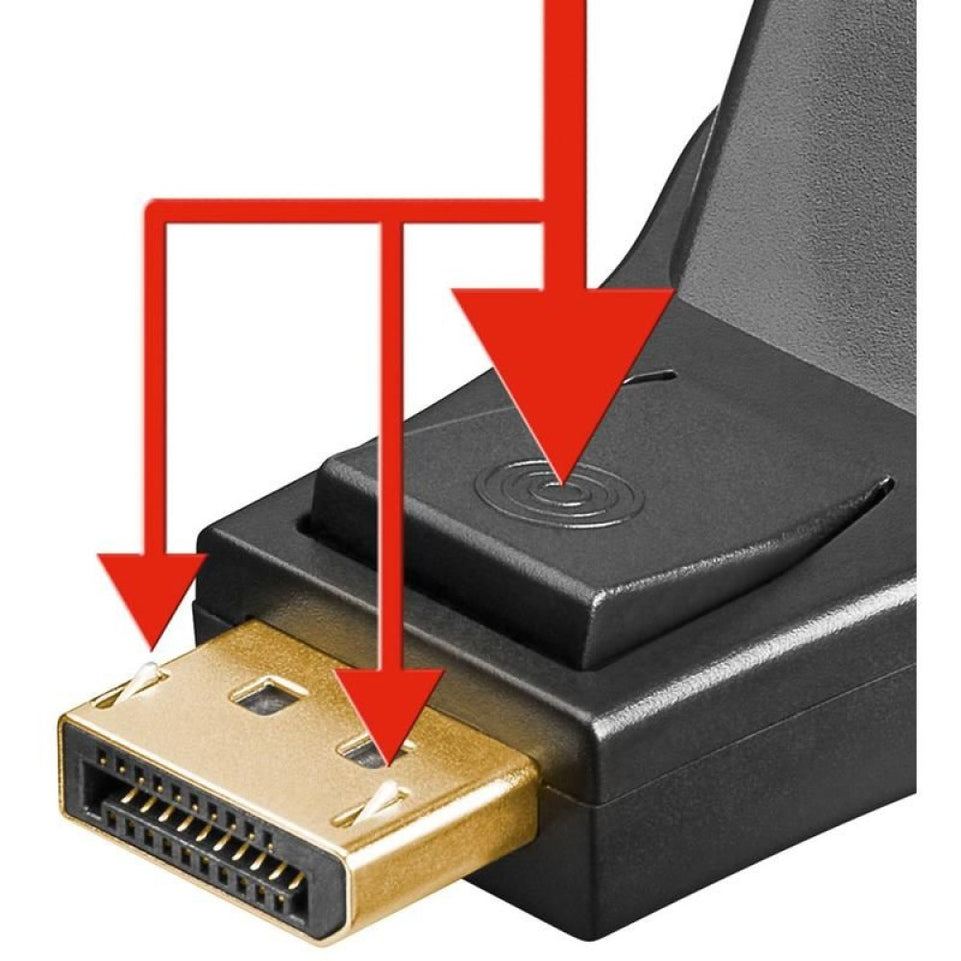 Techly Adapter - DisplayPort Stecker auf DVI-I 24+5 Buchse