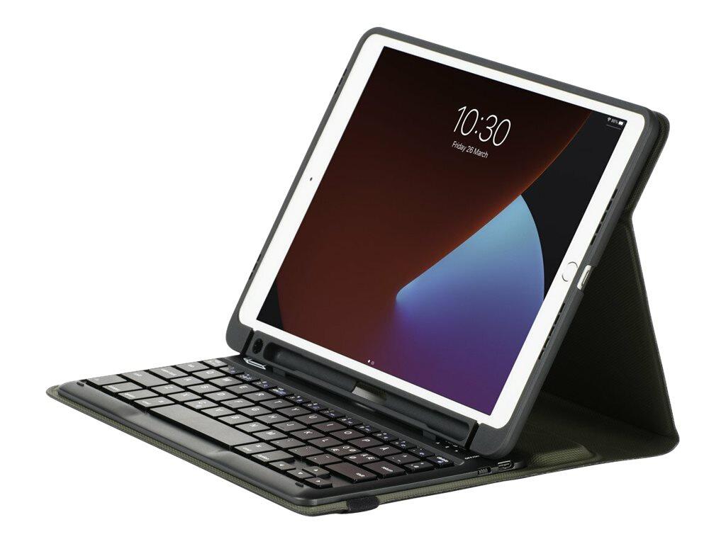 Targus Pro-Tek Education für iPad 7. - 9. Generation 10.2', Tastatur und Foliohülle in Schwarz (DE-Layout)