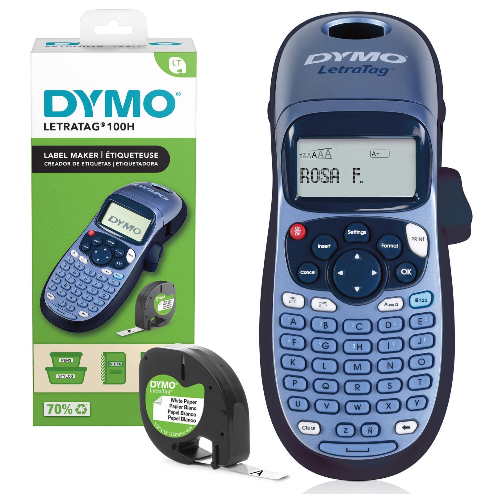 DYMO® LetraTag 100H Beschriftungsgerät, ABC-Tastatur, Thermodirektdruck