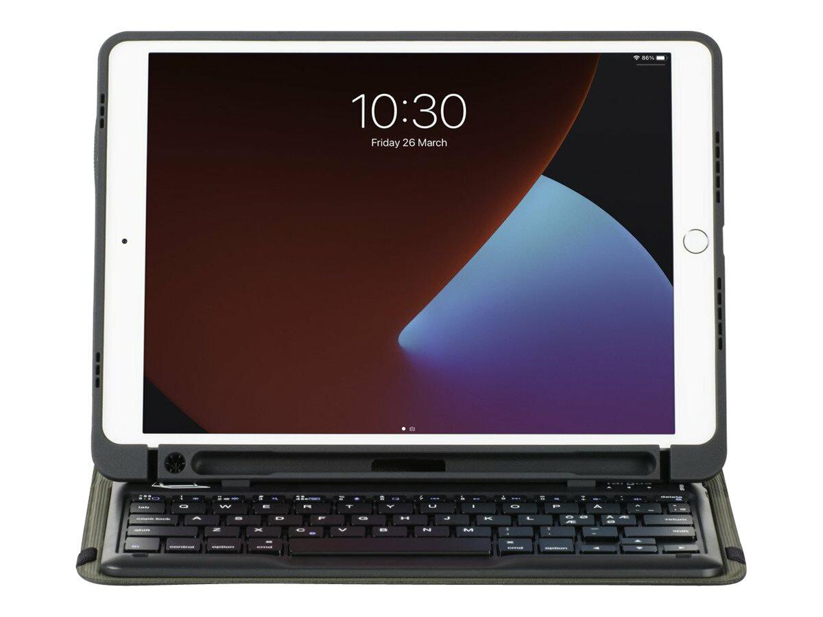 Targus Pro-Tek Education für iPad 7. - 9. Generation 10.2', Tastatur und Foliohülle in Schwarz (DE-Layout)