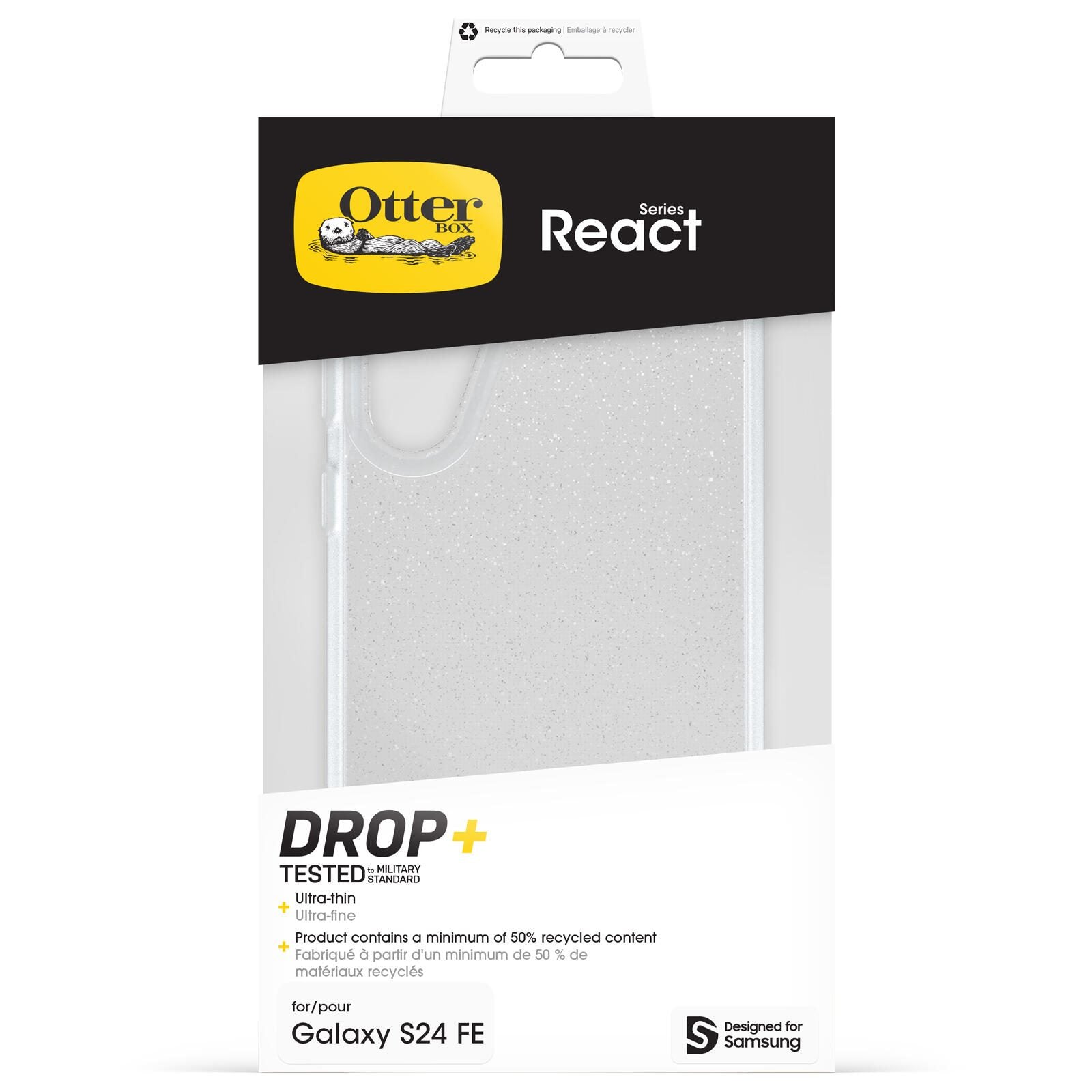 OtterBox React Schutzhülle für Samsung Galaxy S24 FE Stardust- transparent