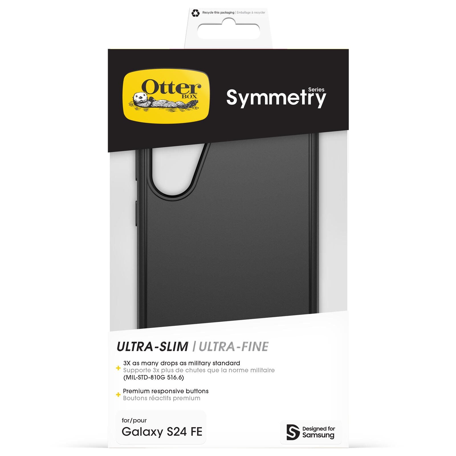 OtterBox Symmetry Schutzhülle für Samsung Galaxy S24 FE - schwarz