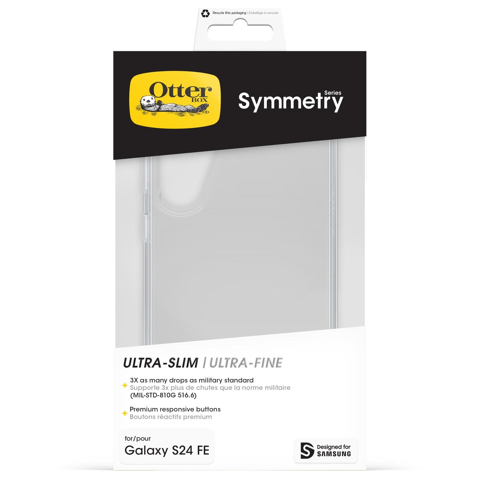 OtterBox Symmetry Clear Schutzhülle für Samsung Galaxy S24 FE - transparent
