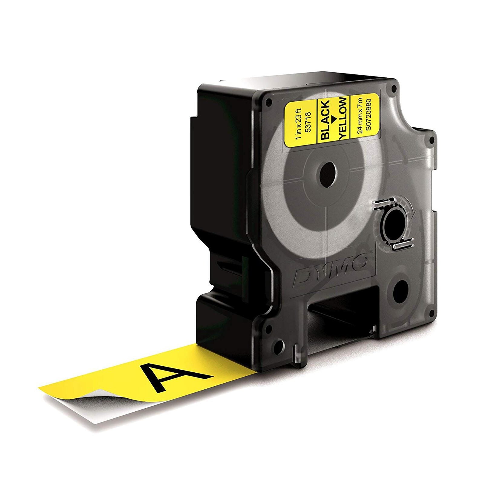 DYMO® Original D1-Schriftband für LabelManager™ 24mm x 7m - Polyester, wieder ablösbar - schwarz auf gelb