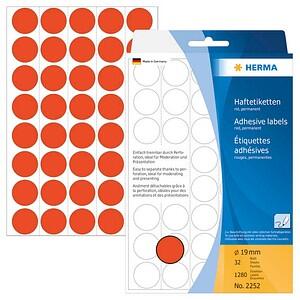 HERMA Klebepunkte Ø 19,0 mm rot