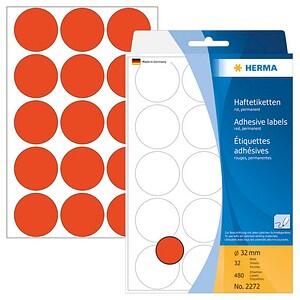 HERMA Klebepunkte Ø 32,0 mm rot