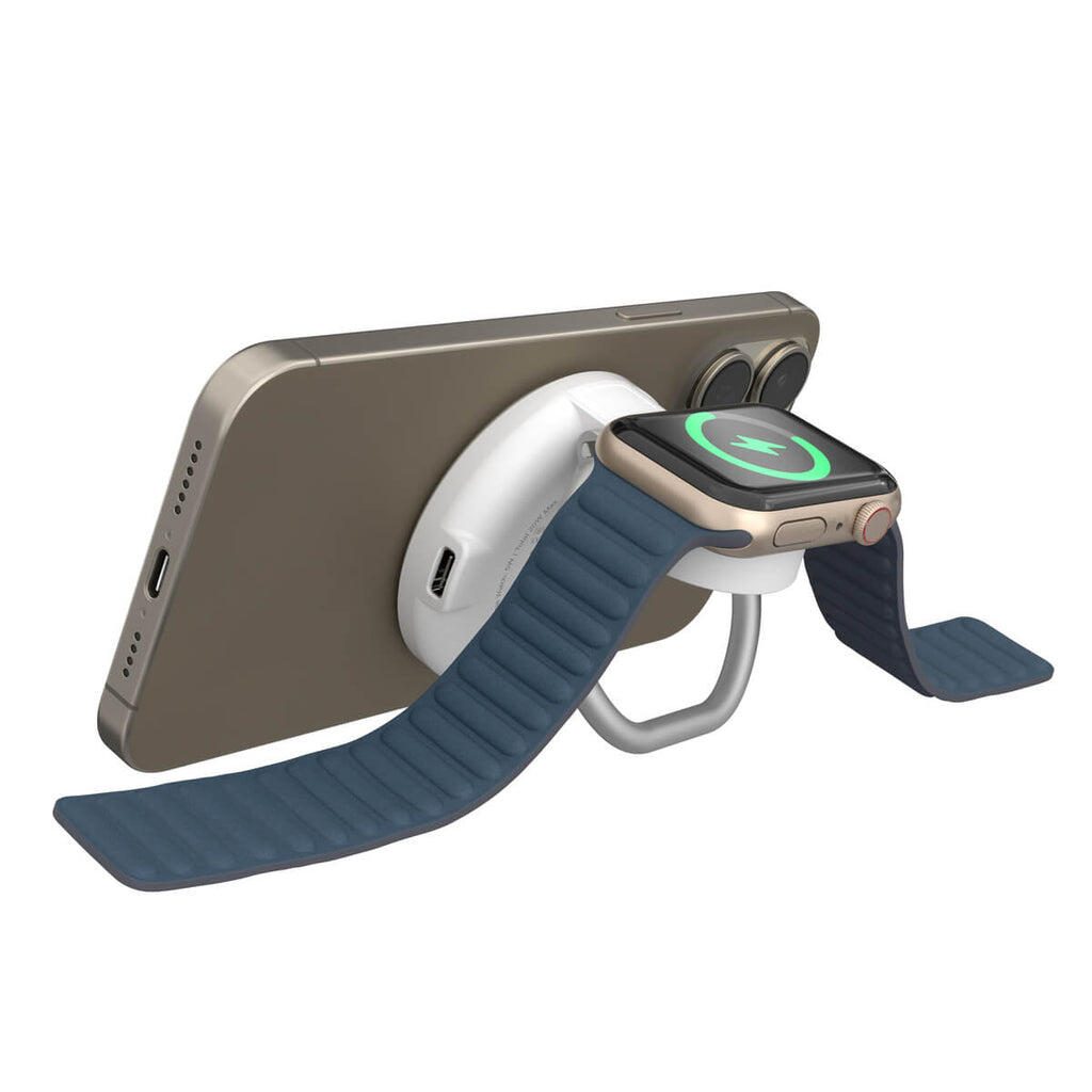 Hyper® HyperJuice HJ3310WHGL Qi2 2-in-1 Magnetischer Ladeständer