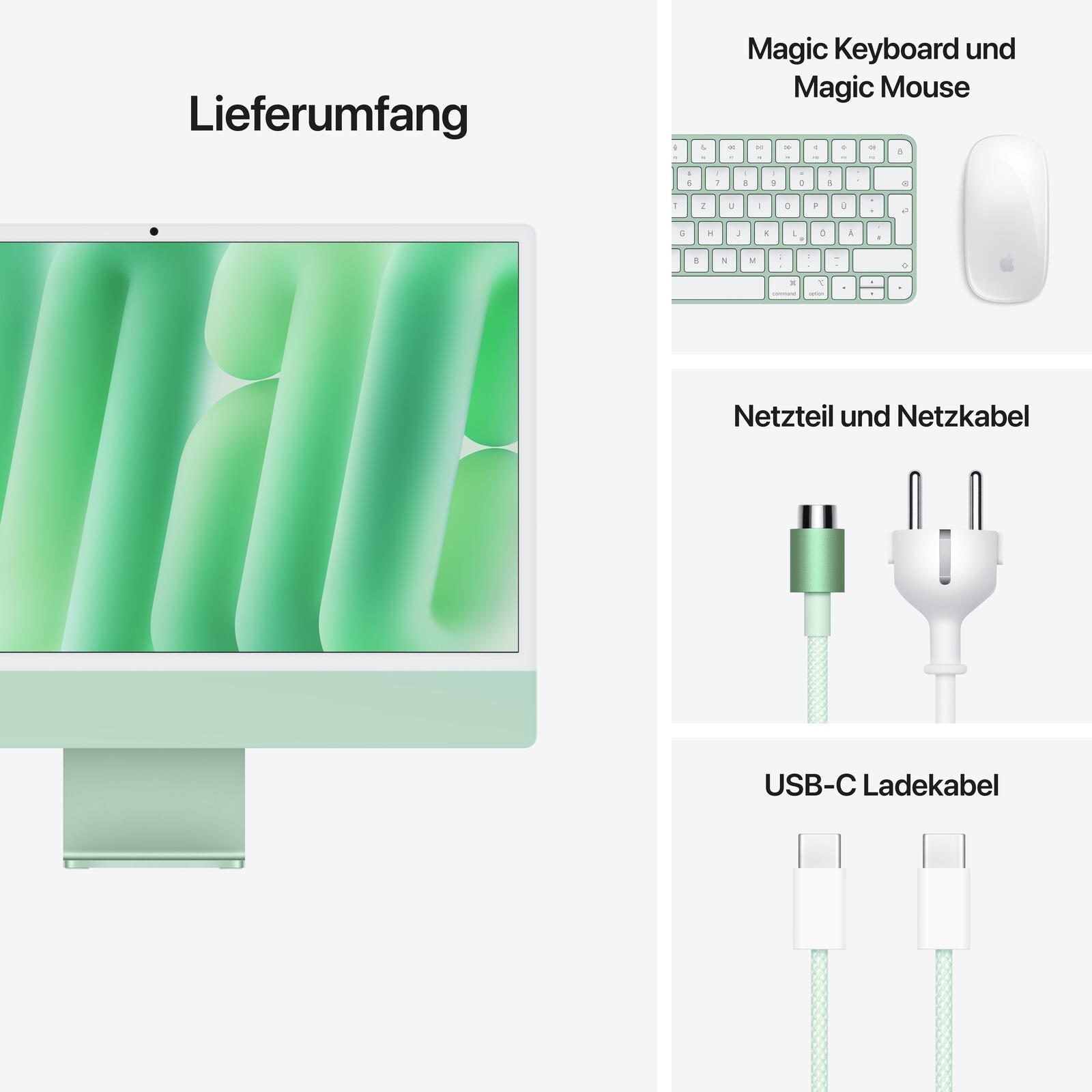 Apple iMac 59,69cm (24') grün