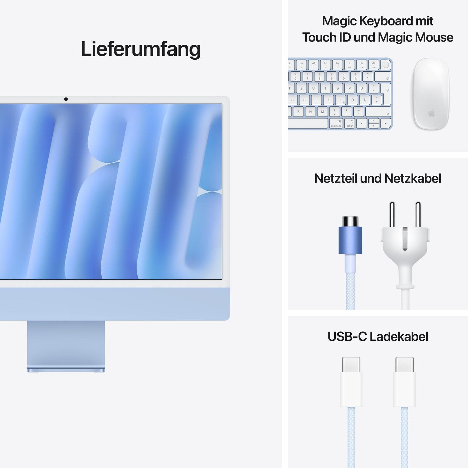 Apple iMac 59,69cm (24') blau