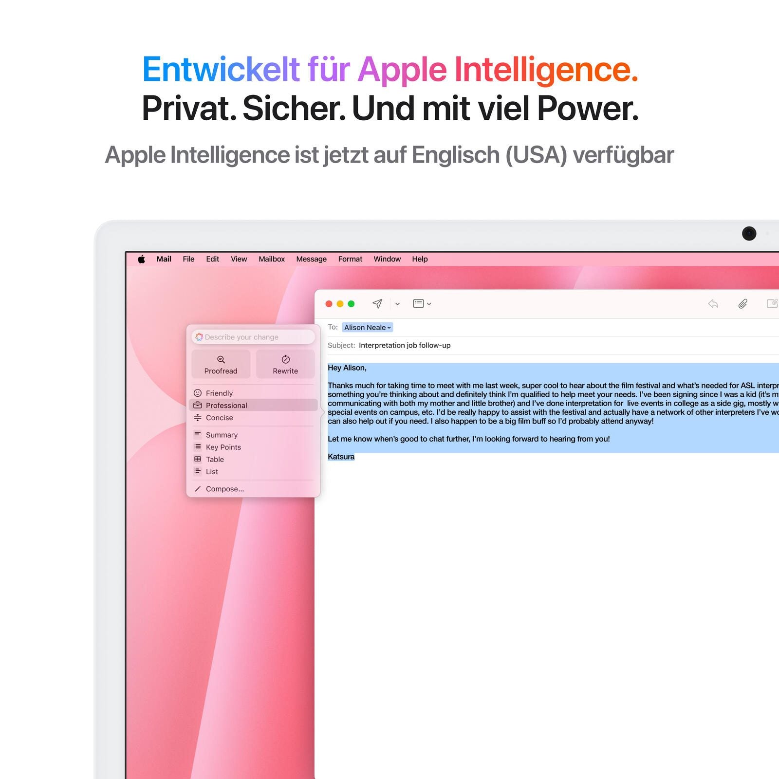 Apple iMac 59,69cm (24') pink