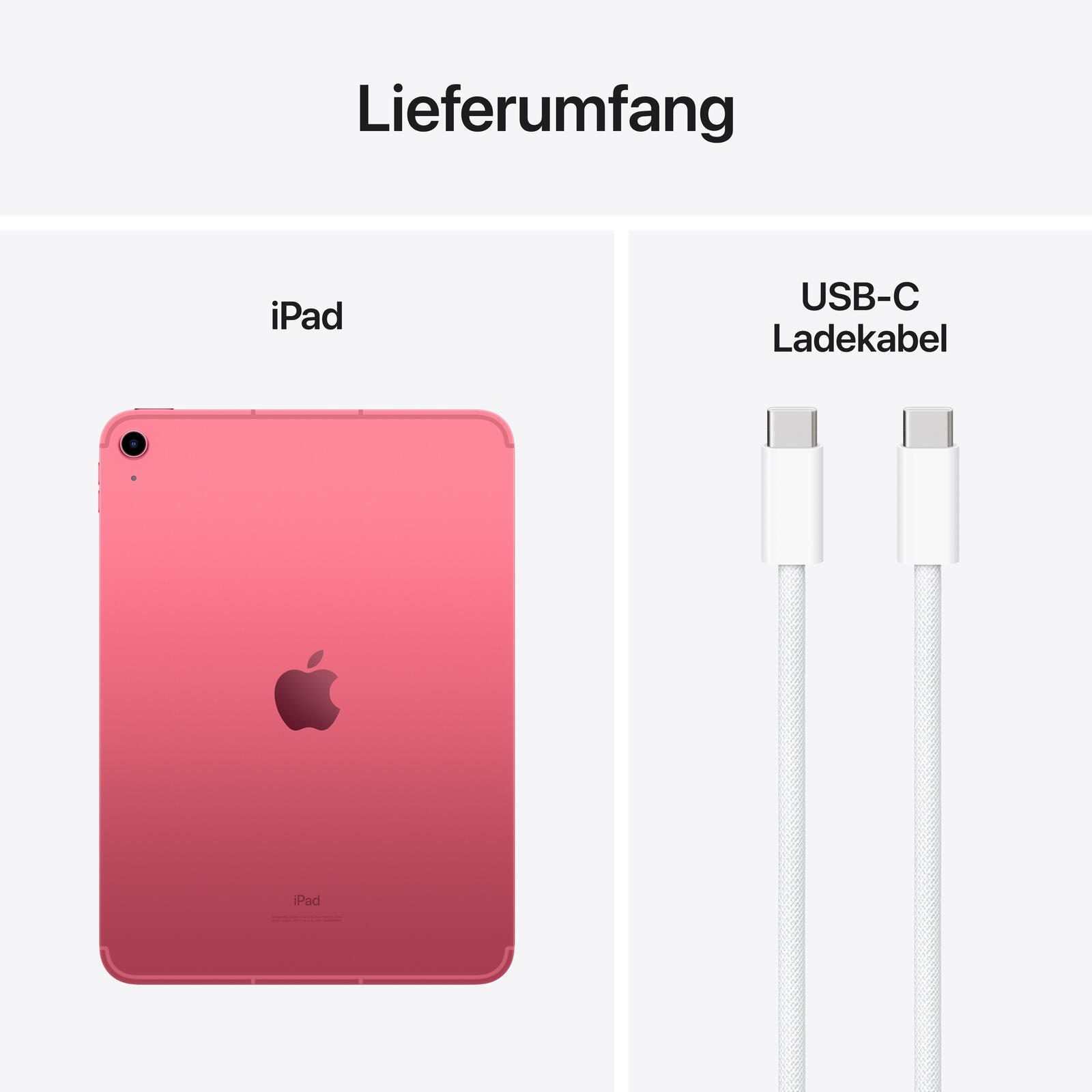 Apple iPad 10. Generation + Cellular 27,69cm (10,9') 64GB pink