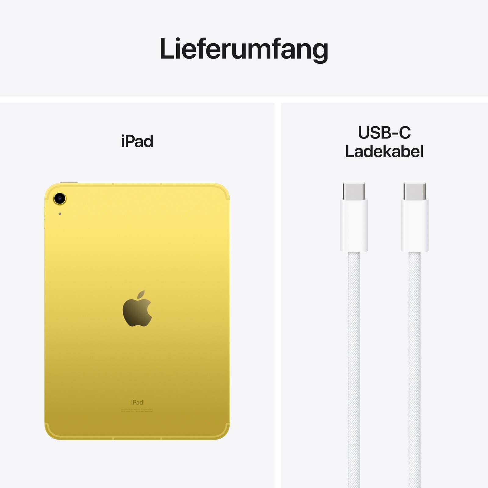 Apple iPad 10. Generation + Cellular 27,69cm (10,9') 64GB gelb