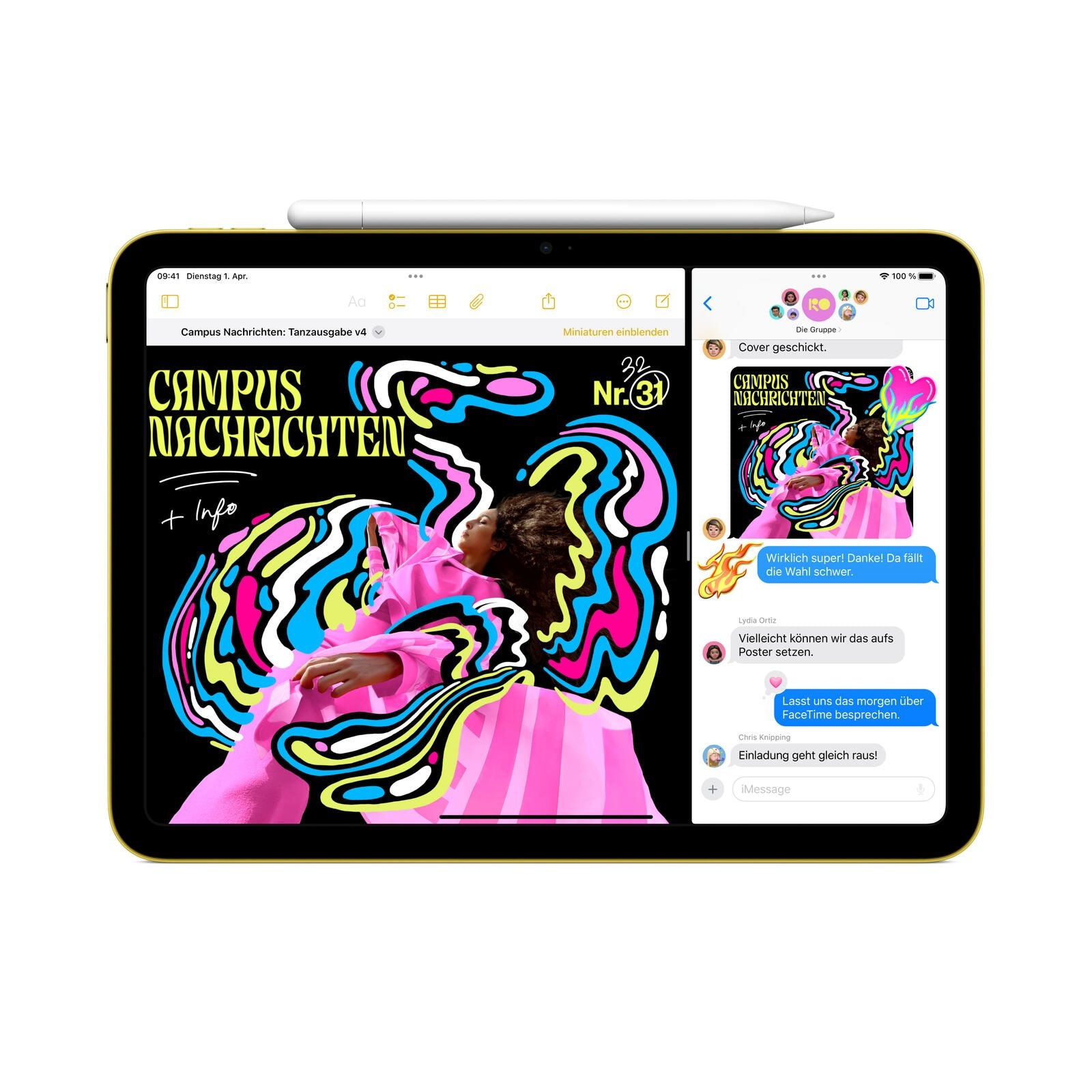 Apple iPad 11. Generation + Cellular 27,69cm (10,9') 256GB gelb