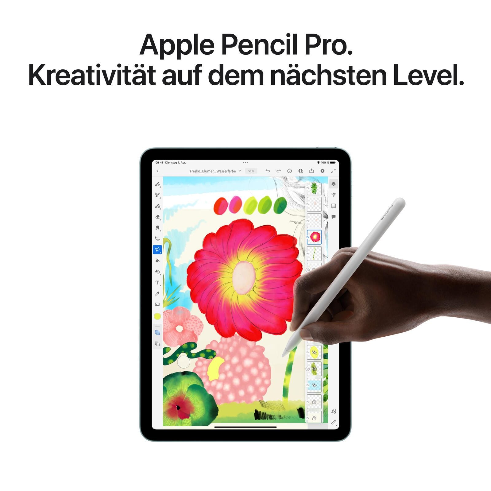 Apple iPad Air 27,59cm (11') 7. Generation Wi-Fi + Cellular 1TB space grau