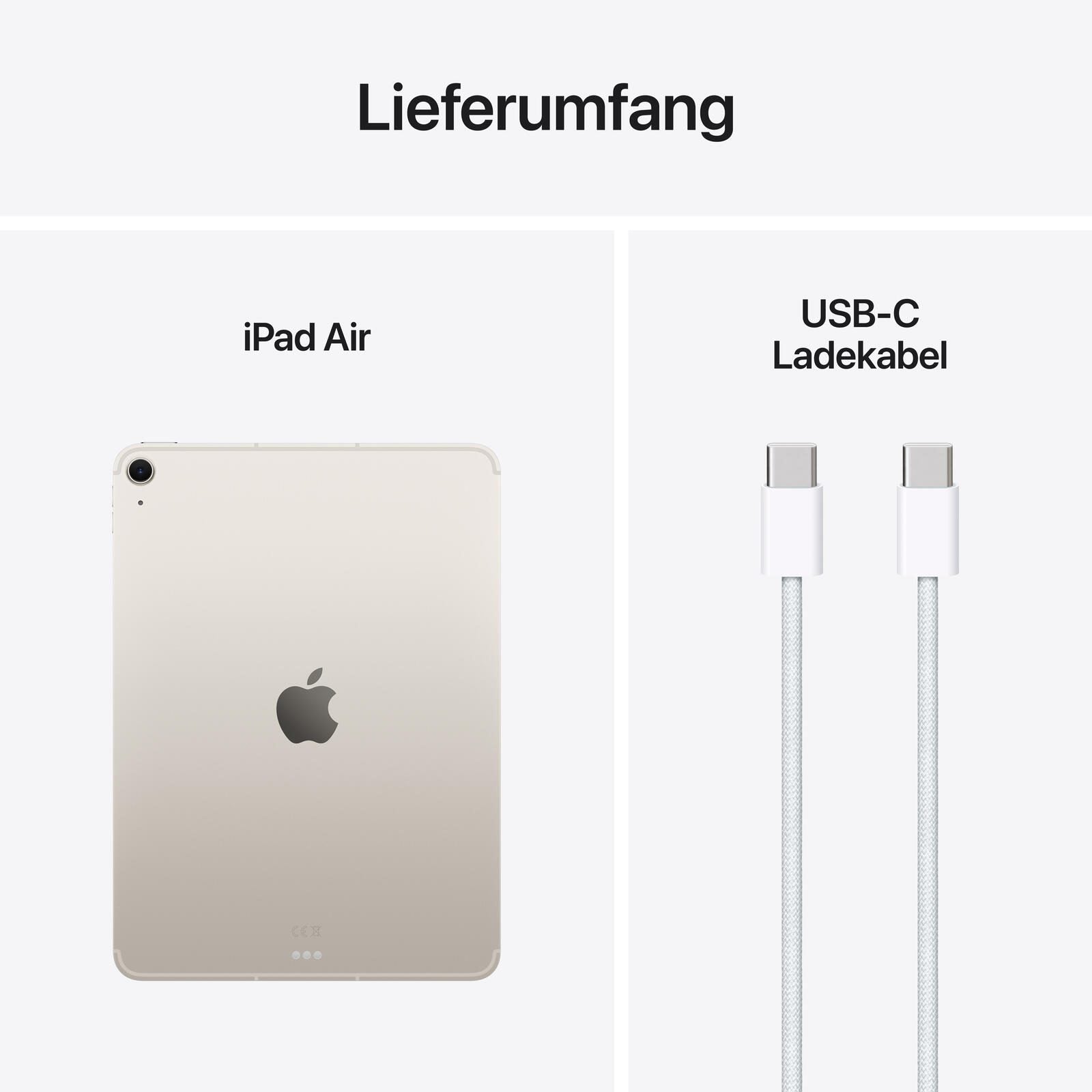 Apple iPad Air 27,59cm (11') 7. Generation Wi-Fi + Cellular 1TB polarstern
