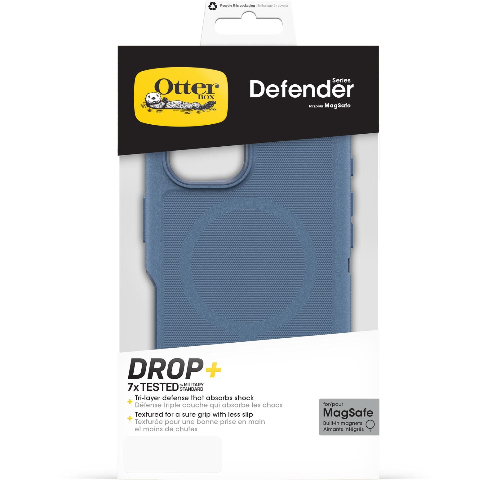 OtterBox Defender MagSafe Apple iPhone 16 Plus Baby Blue Jeans - blue