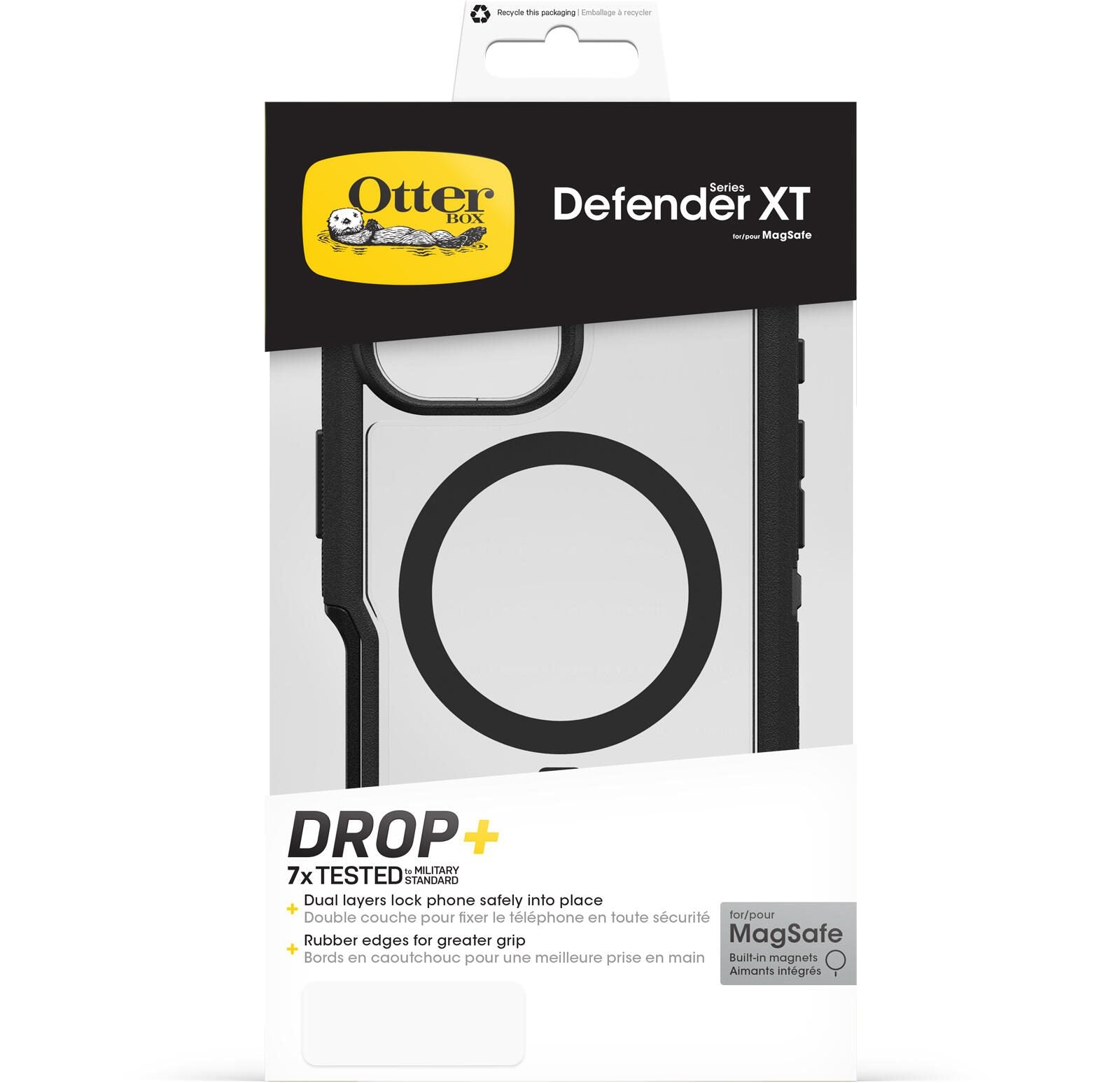 OtterBox Defender XT Clear Apple iPhone 16 Plus Dark Side - clear/black