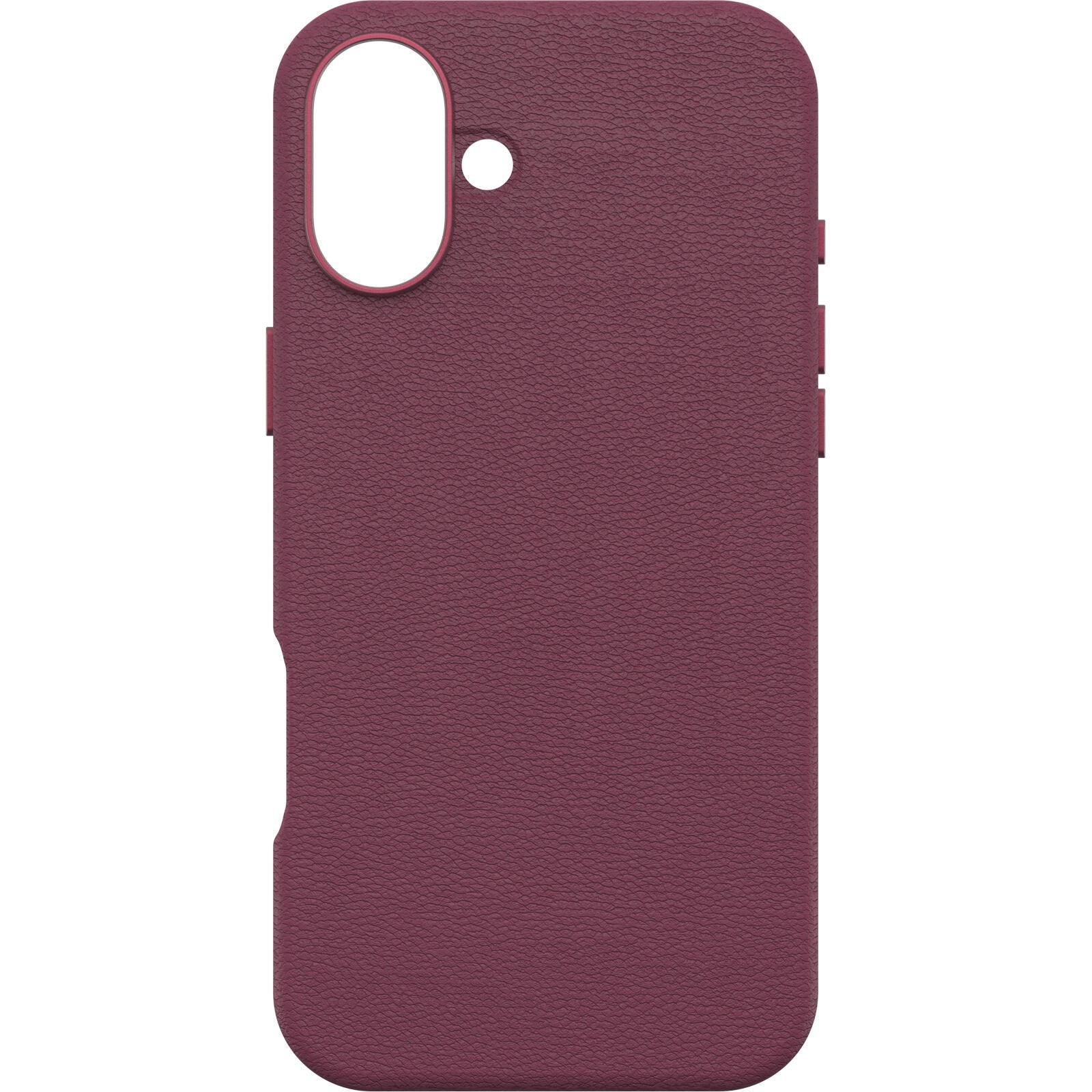 OtterBox Symmetry Cactus Leather Apple iPhone 16 Plus Maroon Bells - red