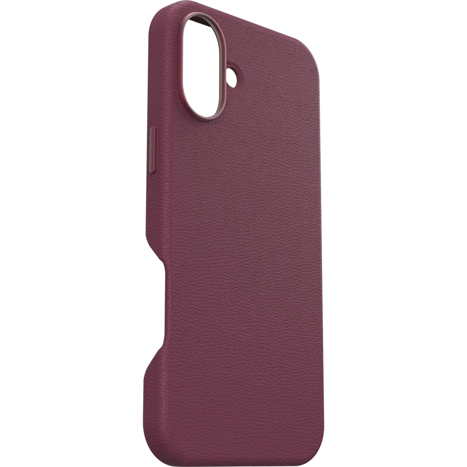 OtterBox Symmetry Cactus Leather Apple iPhone 16 Plus Maroon Bells - red