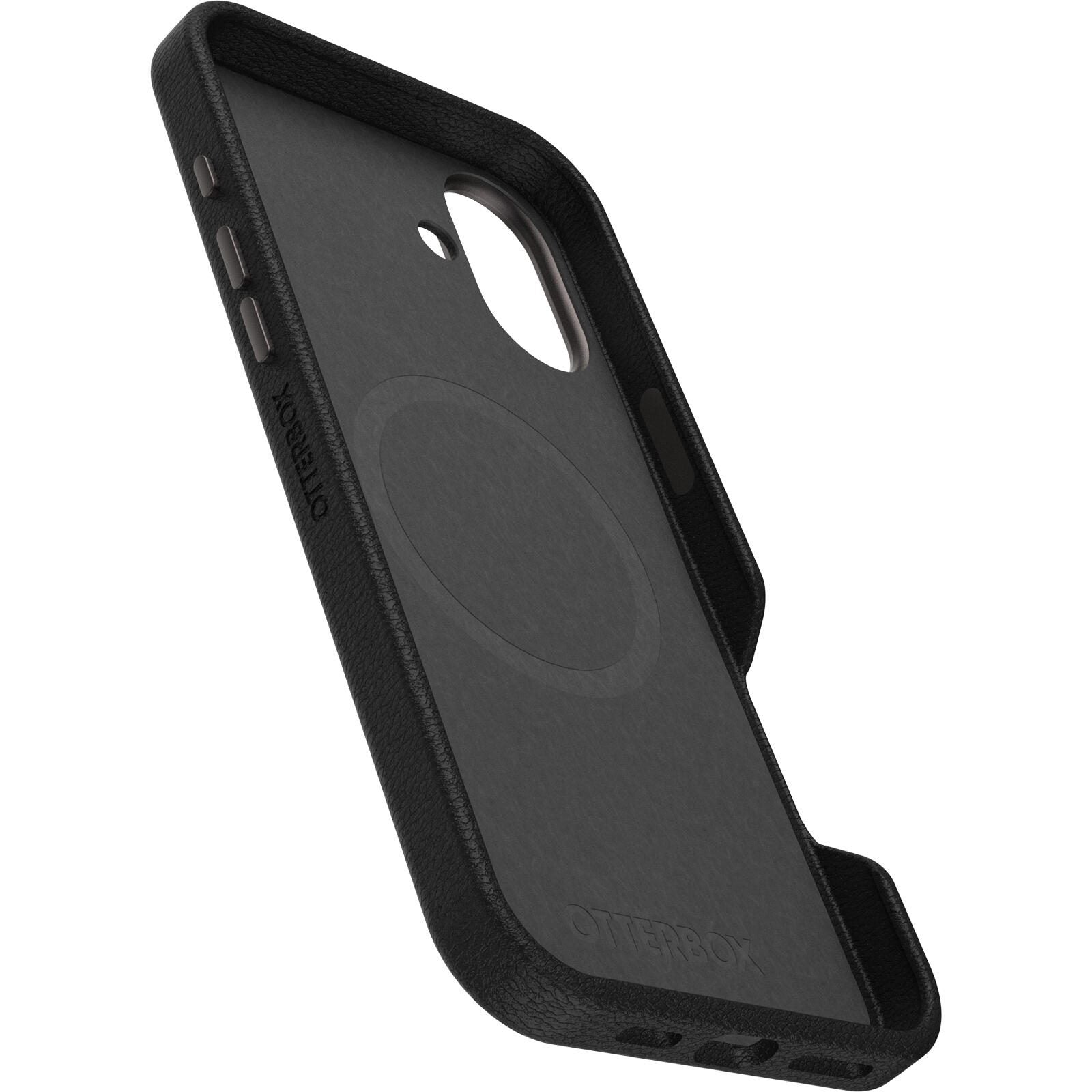 OtterBox Symmetry Cactus Leather Apple iPhone 16 Plus Noir Ash - black