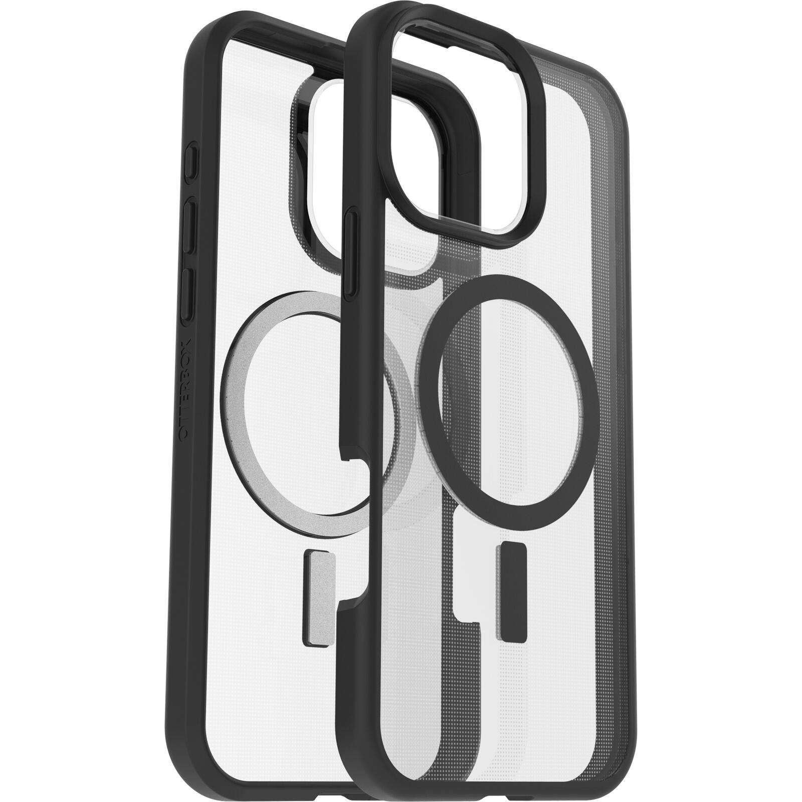 OtterBox React MagSafe Apple iPhone 16 Pro Max Black Crystal - clear/black