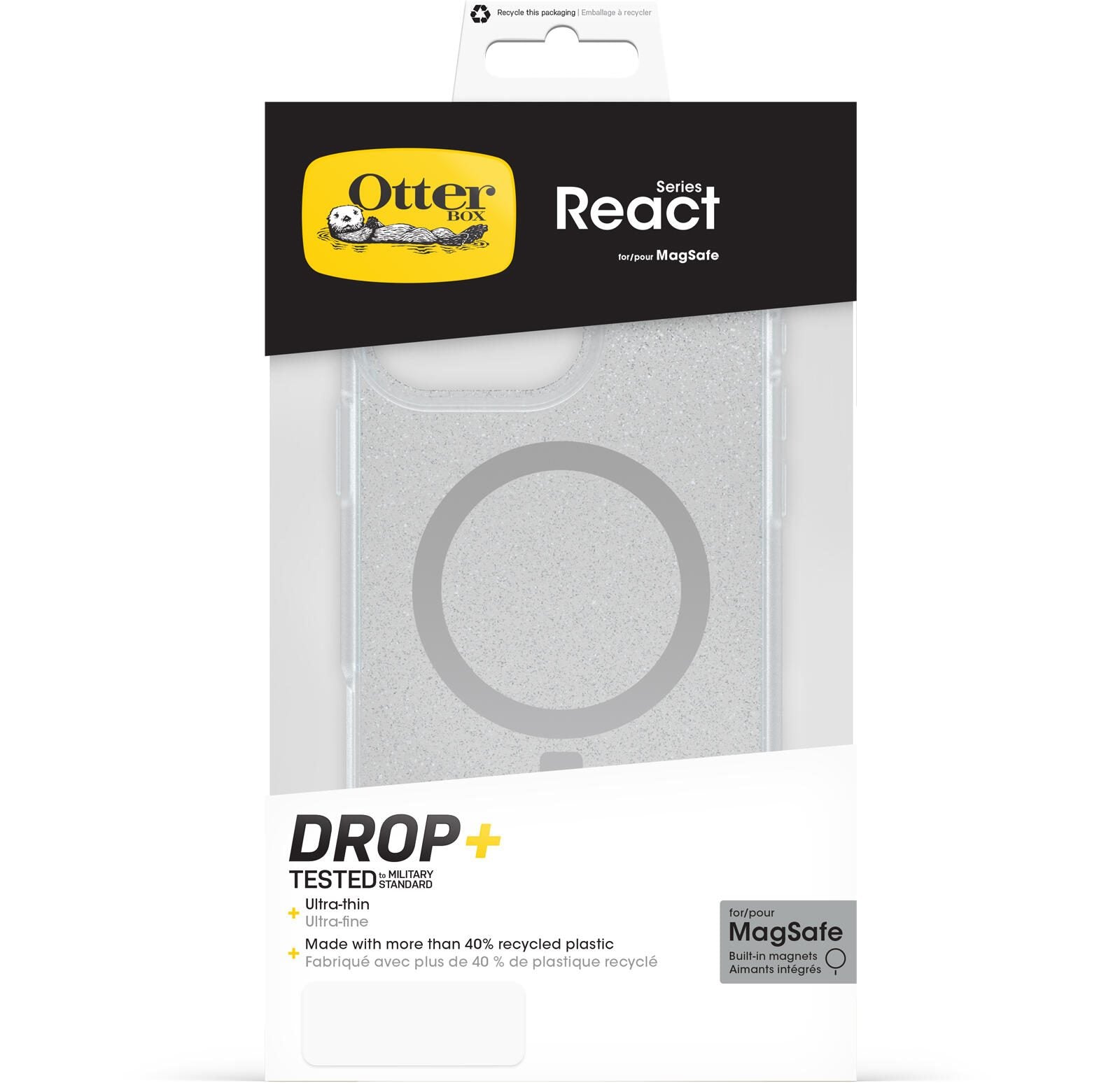 OtterBox React MagSafe Apple iPhone 16 Pro Max Stardust - clear
