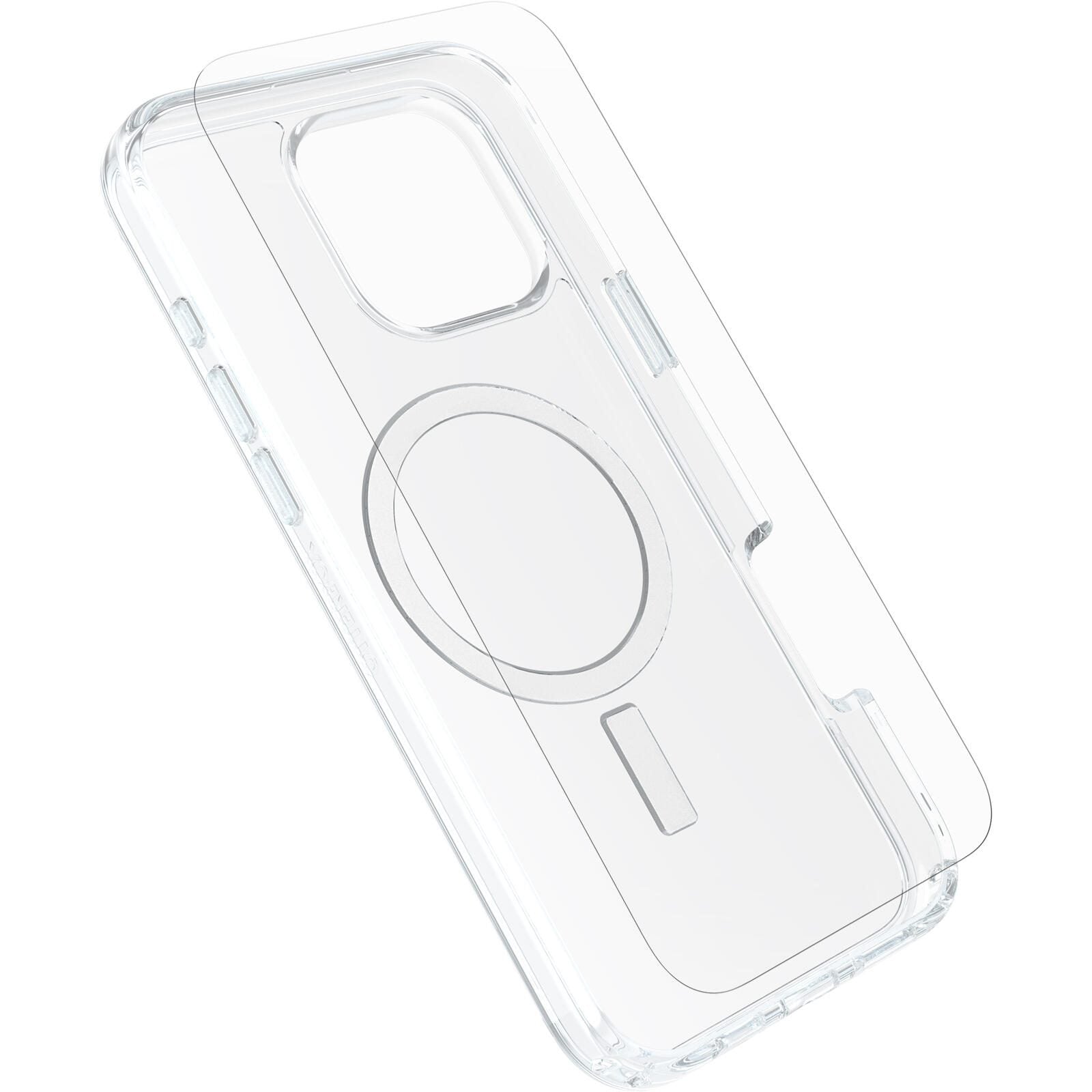 OtterBox KIT Apple iPhone 16 Pro Max (Symmetry Clear MagSafe / Premium Glass / EU USB-C Wall Charger 30W - white)