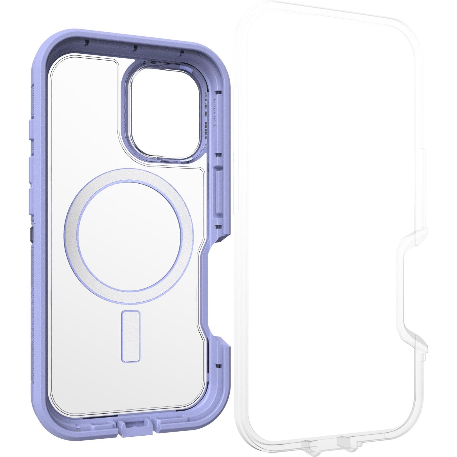 OtterBox Defender XT Clear Apple iPhone 16 Lavender Haze - clear/purple