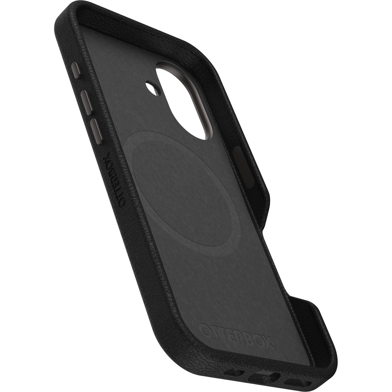 OtterBox Symmetry Cactus Leather Apple iPhone 16 Noir Ash - black