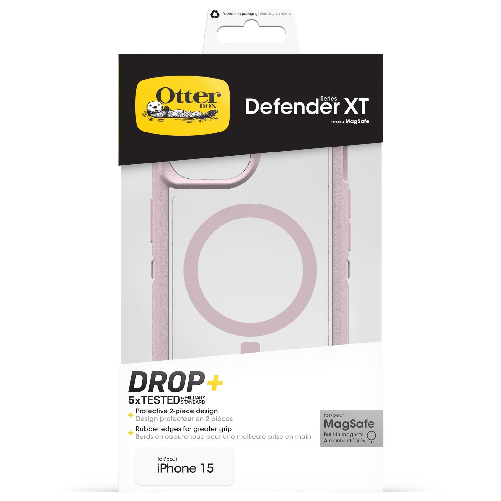 OtterBox Defender XT Clear Apple iPhone 16e/15/14/13 Mountain Frost - clear/purple