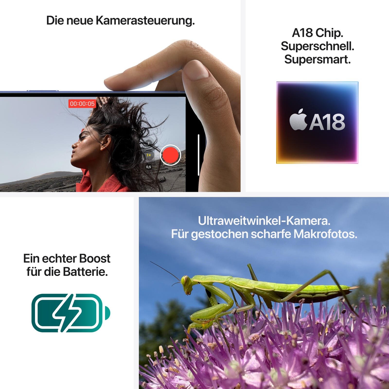B-WARE Apple iPhone 16 Plus 256GB Weiß