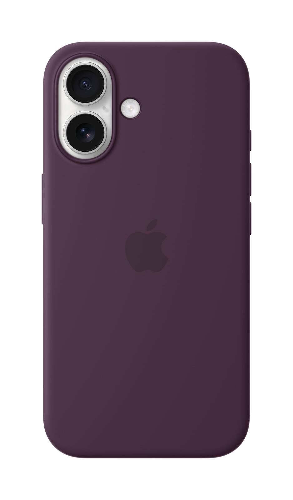 Apple Silikon Case iPhone 16 mit MagSafe (pflaume)
