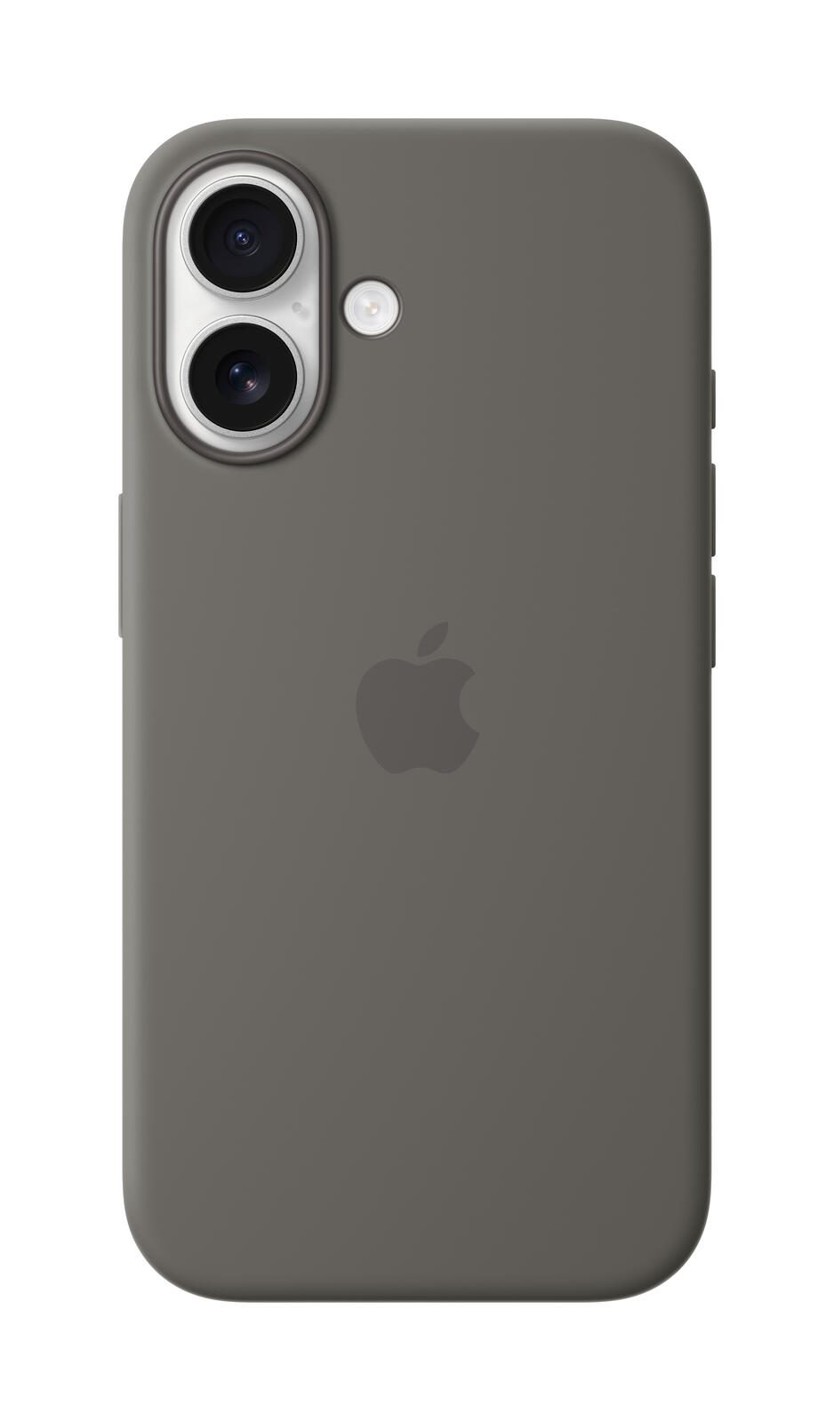 Apple Silikon Case iPhone 16 mit MagSafe (steingrau)