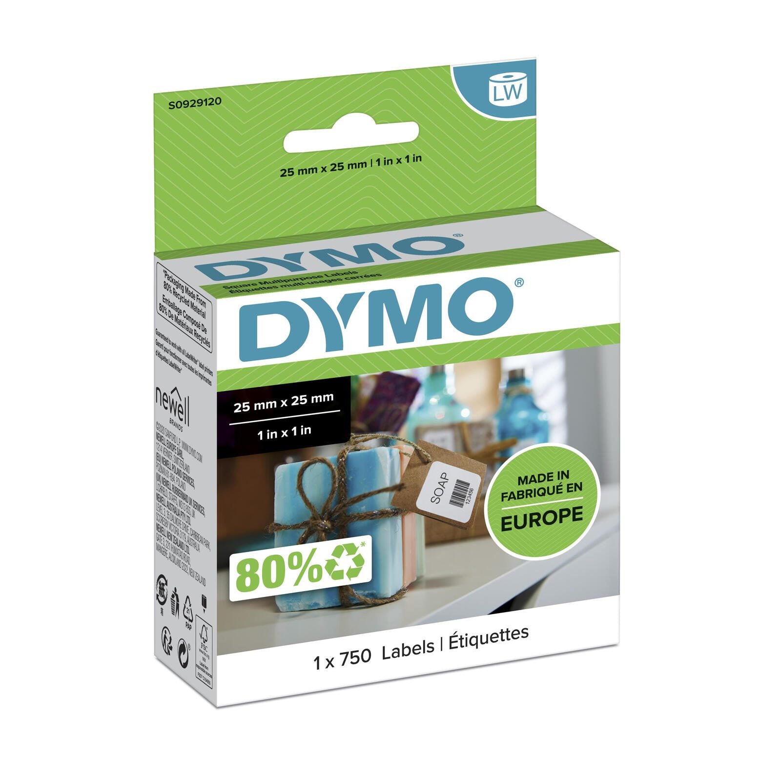 DYMO® Original Etikett für LabelWriter™, Vielzweck - weiss - ablösbar, 1 x 750 Etiketten