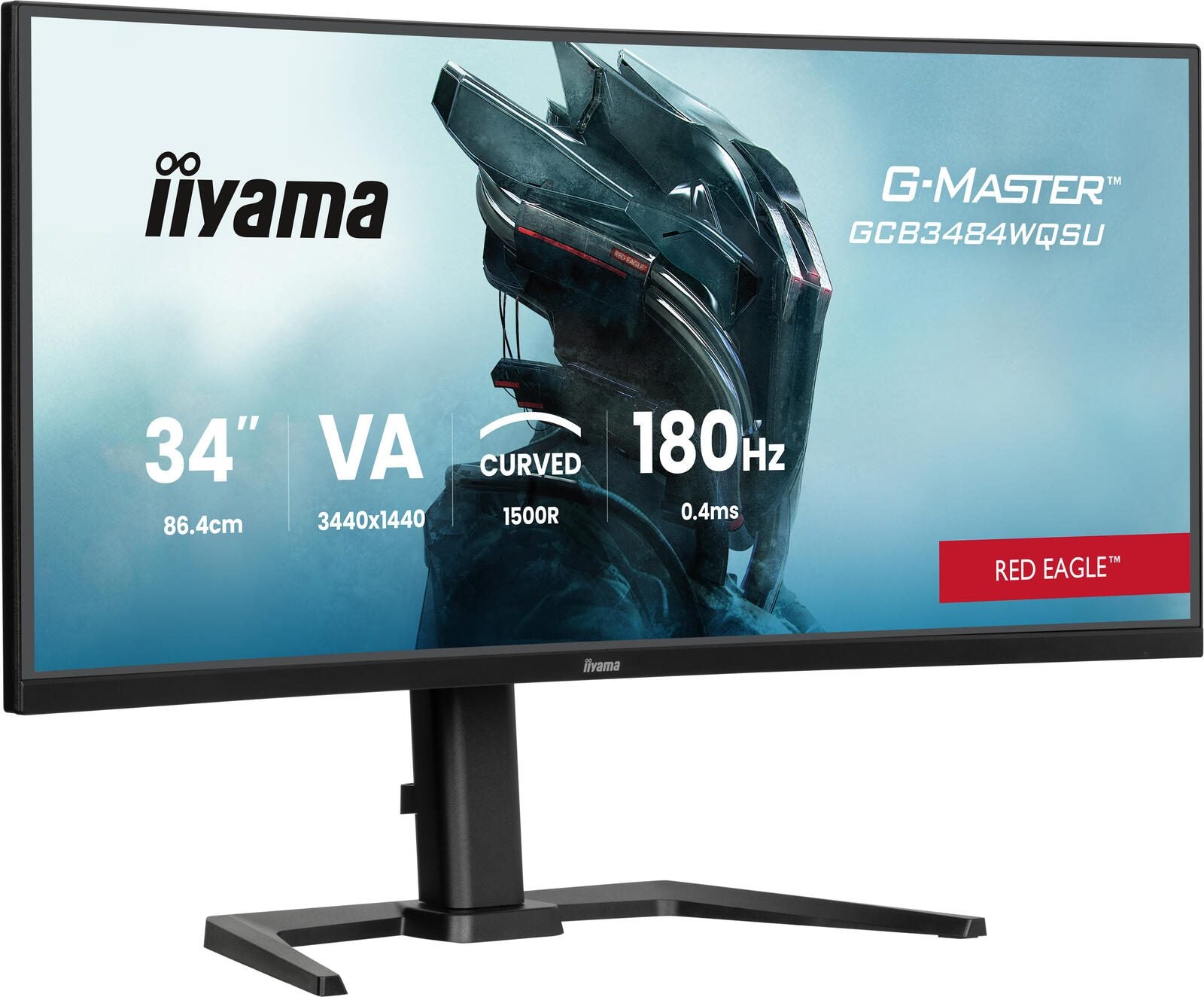 iiyama G-MASTER GCB3484WQSU-B1 UltraWide Quad HD Curved Gaming Display 86,4 cm (34')