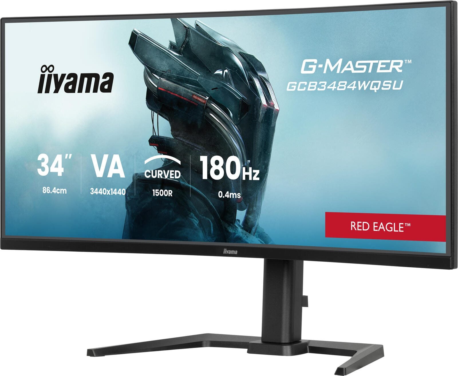 iiyama G-MASTER GCB3484WQSU-B1 UltraWide Quad HD Curved Gaming Display 86,4 cm (34')