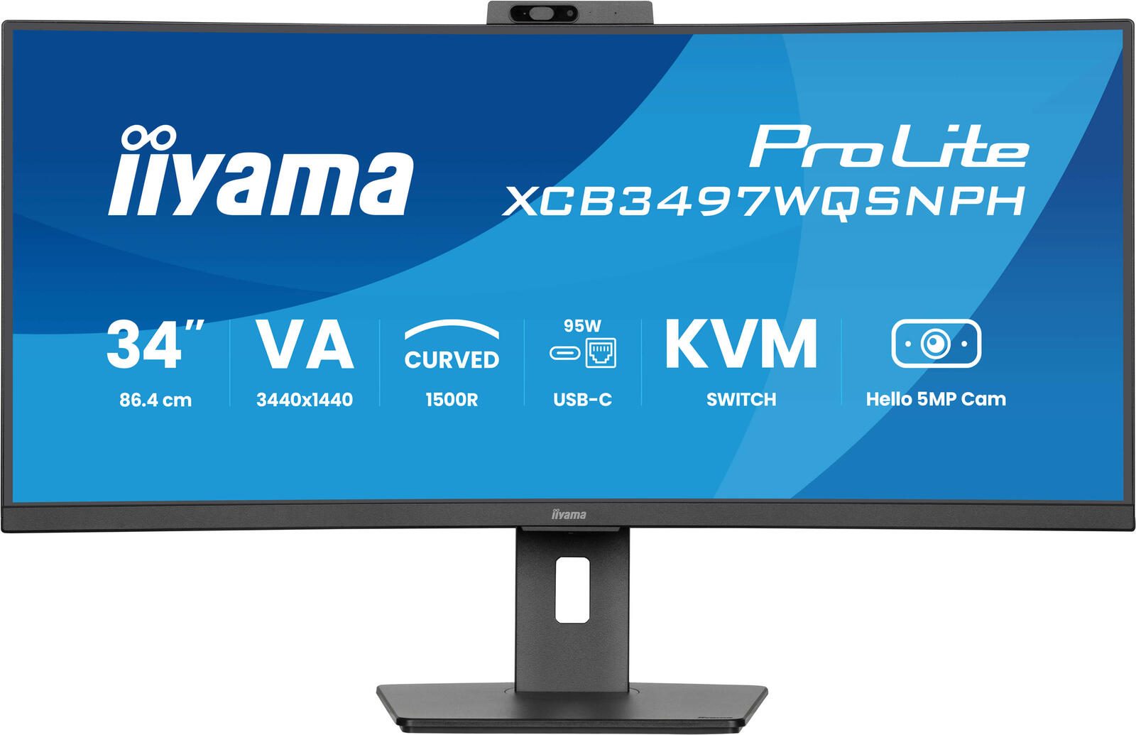 iiyama ProLite XCB3497WQSNPH-B1 Curved Business Display 86,4 cm (34')