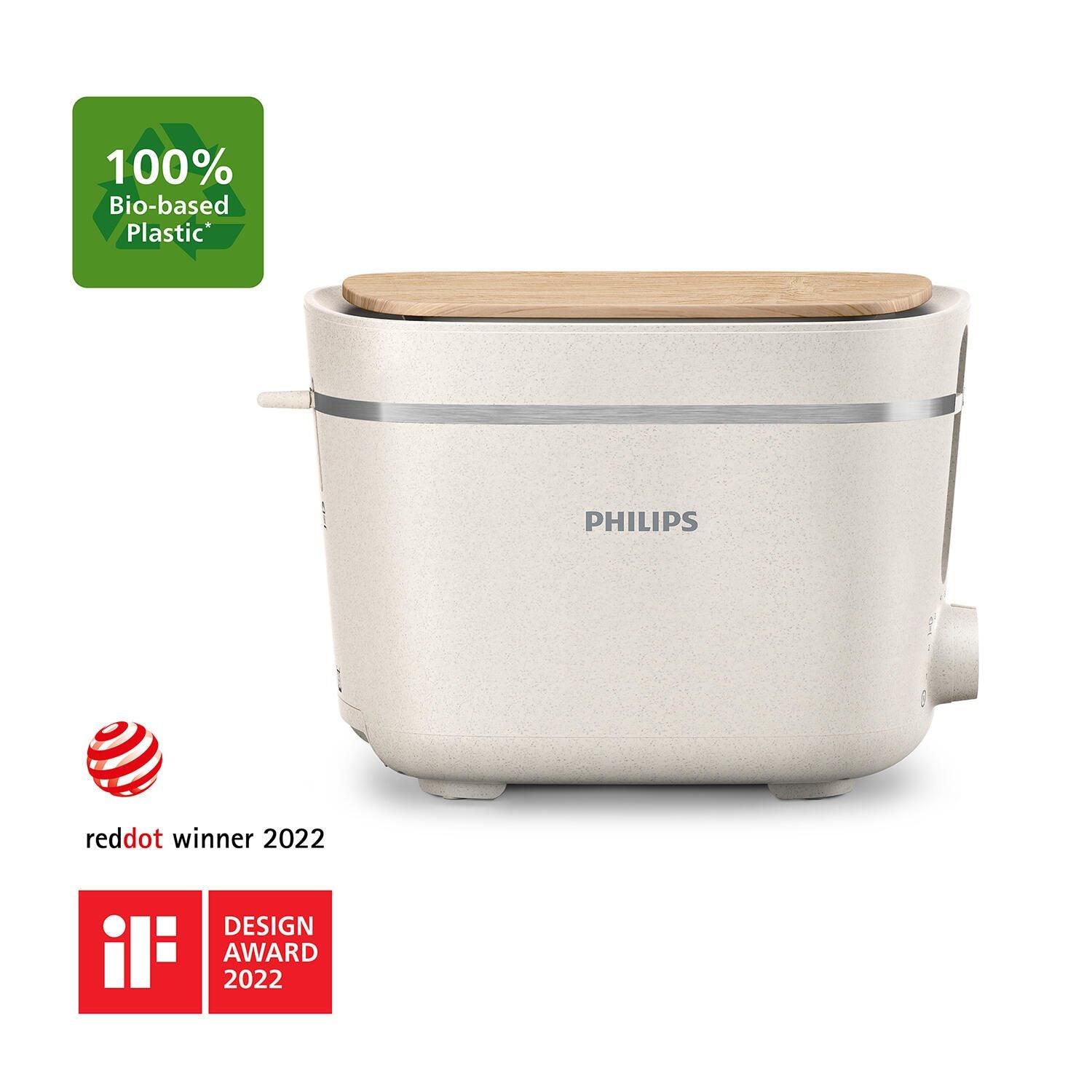 Philips Series 5000 HD2640 Eco Conscious Edition - Toaster - matt weiß