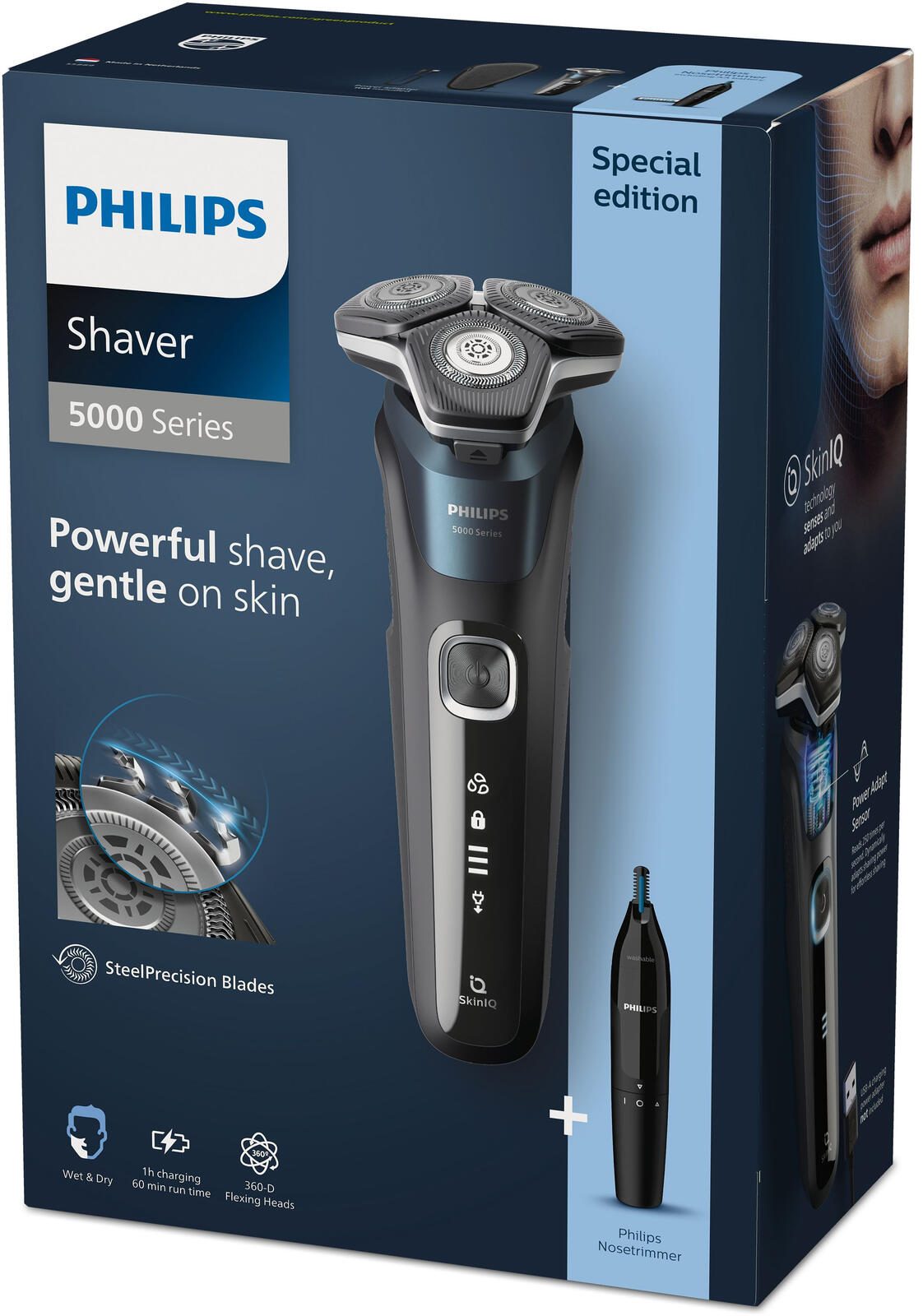 Philips 5000 Series S5889 - Rasierer mit Philips SmartClick Präzisionstrimmer