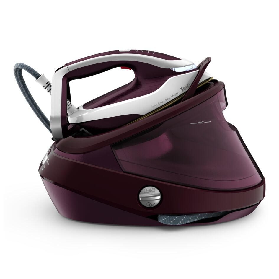 Tefal Pro Express Vision GV9810 Dampfbügeleisen, Dunkelrot/Weiß