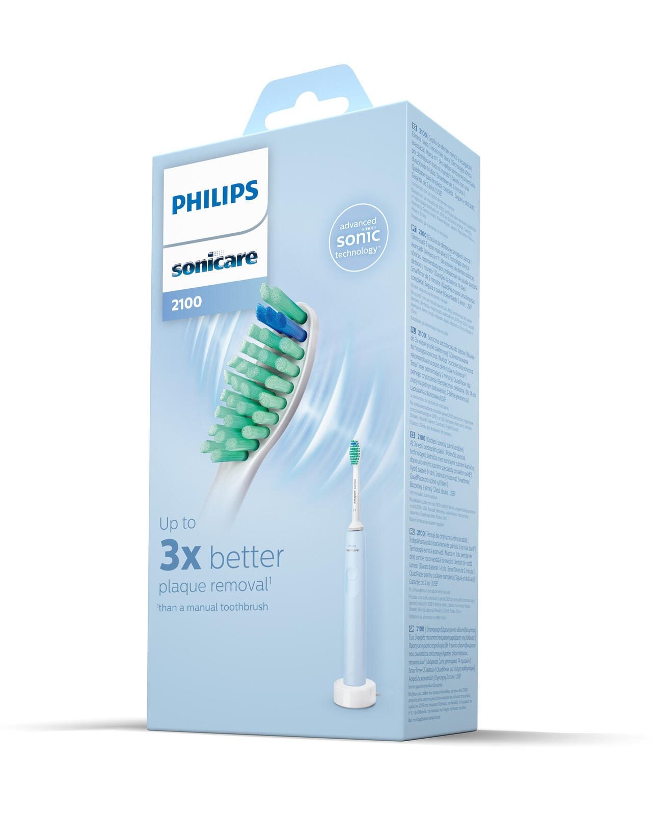 Philips 2100 series HX3651 Zahnbürste, Hellblau