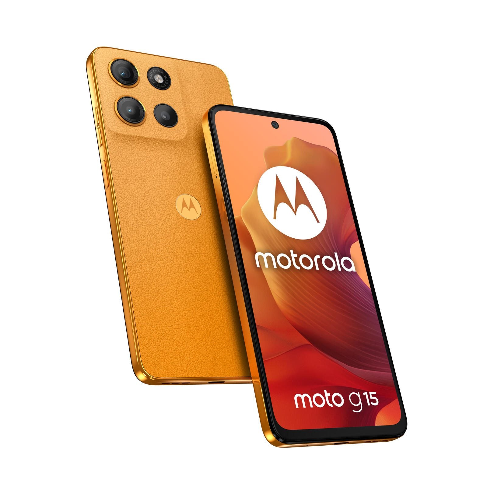 Motorola Moto G15 - 4G Smartphone 4GB/128GB (6.72'), Sunrise Orange