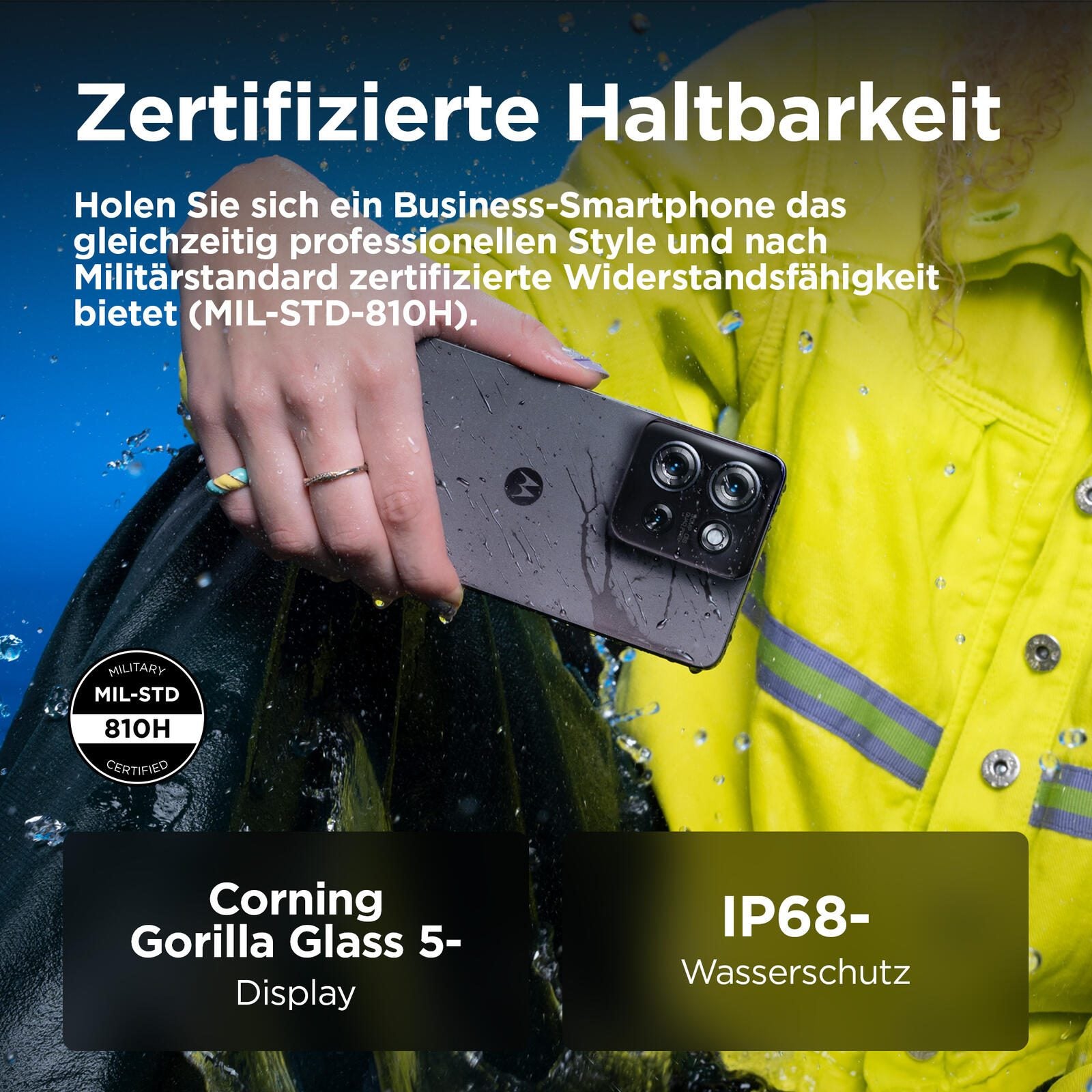 Motorola Moto G75 - 5G Smartphone 8GB/128GB (6.78'), Business Edition - Charcoal Grey