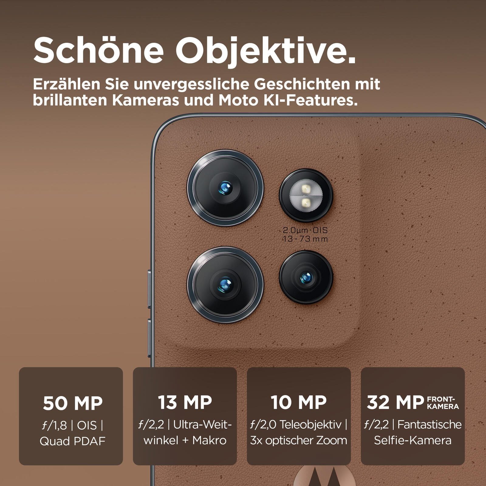 Motorola edge 50 Neo - 5G Smartphone 12GB/512GB (6.4'), Pantone Mokka Mousse