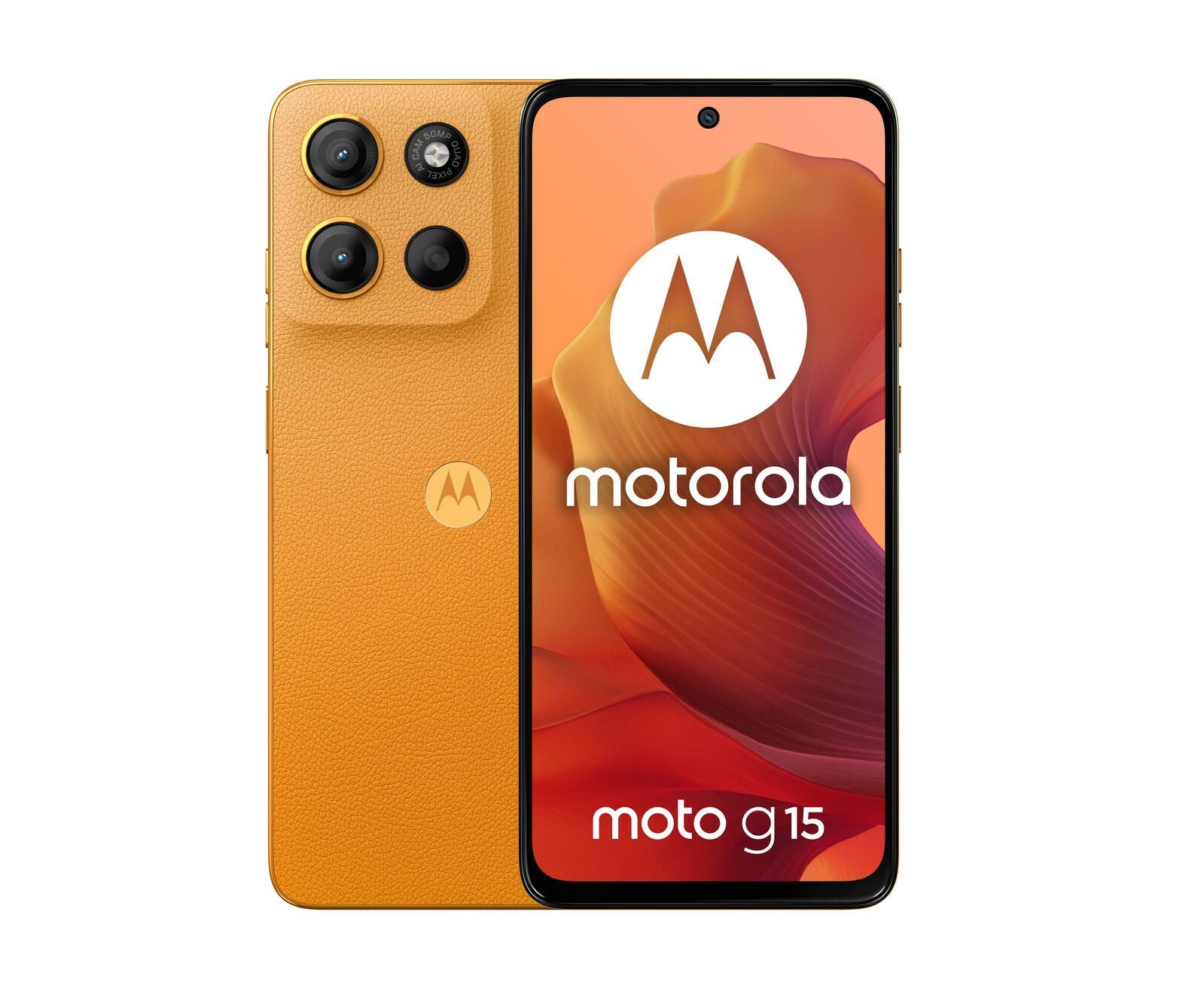 Motorola Moto G15 - 4G Smartphone 4GB/128GB (6.72'), Sunrise Orange