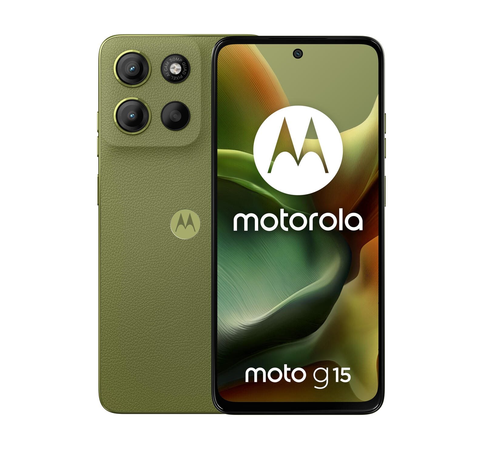 Motorola Moto G15 - 4G Smartphone 4GB/128GB (6.72'), iguana green