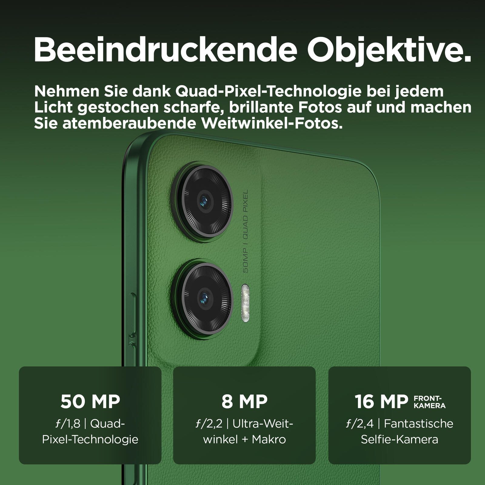 Motorola Moto G35 - 5G Smartphone 4GB/128GB (6.72'), grün