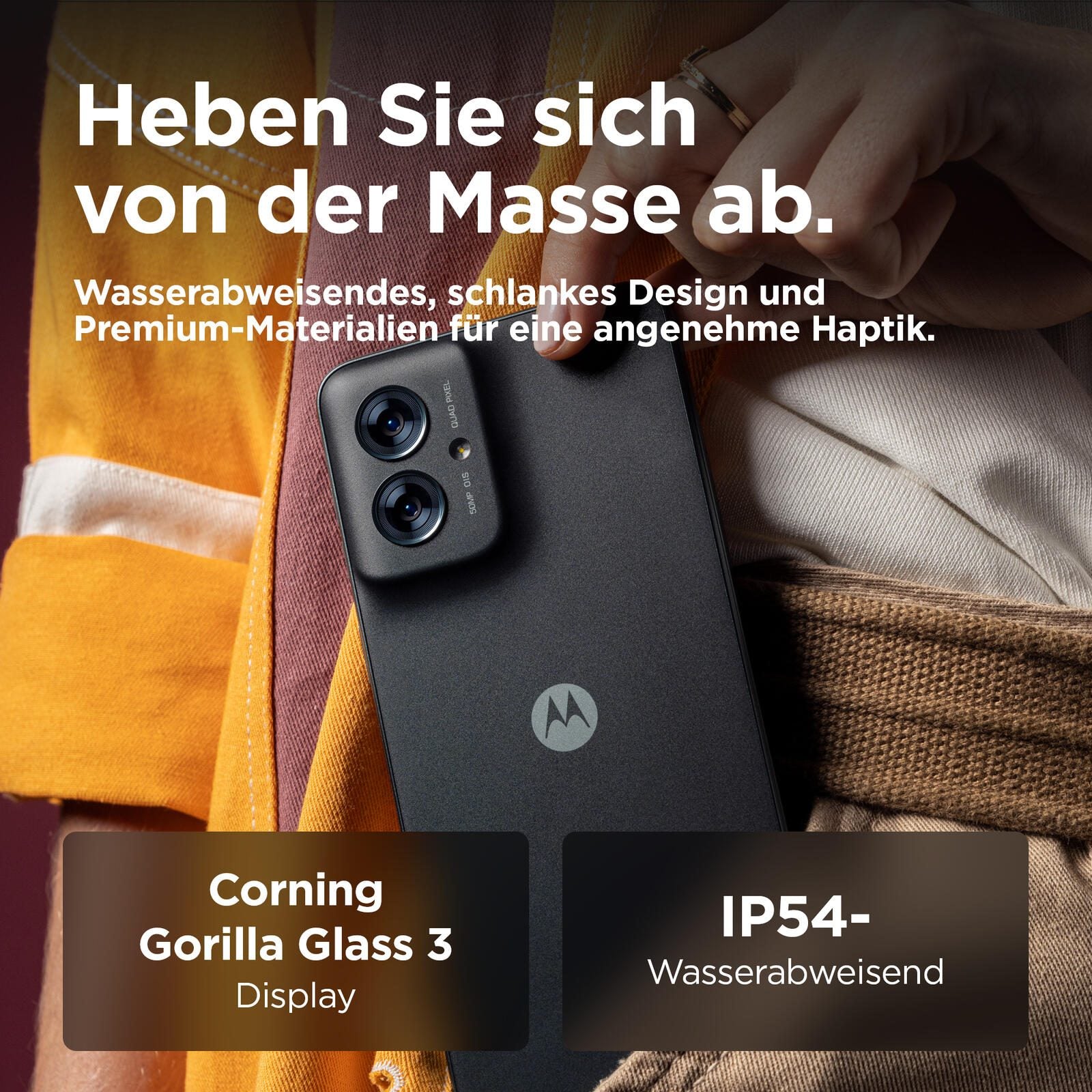 Motorola Moto G55 - 5G Smartphone 8GB/256GB (6.49'), Forest Gray