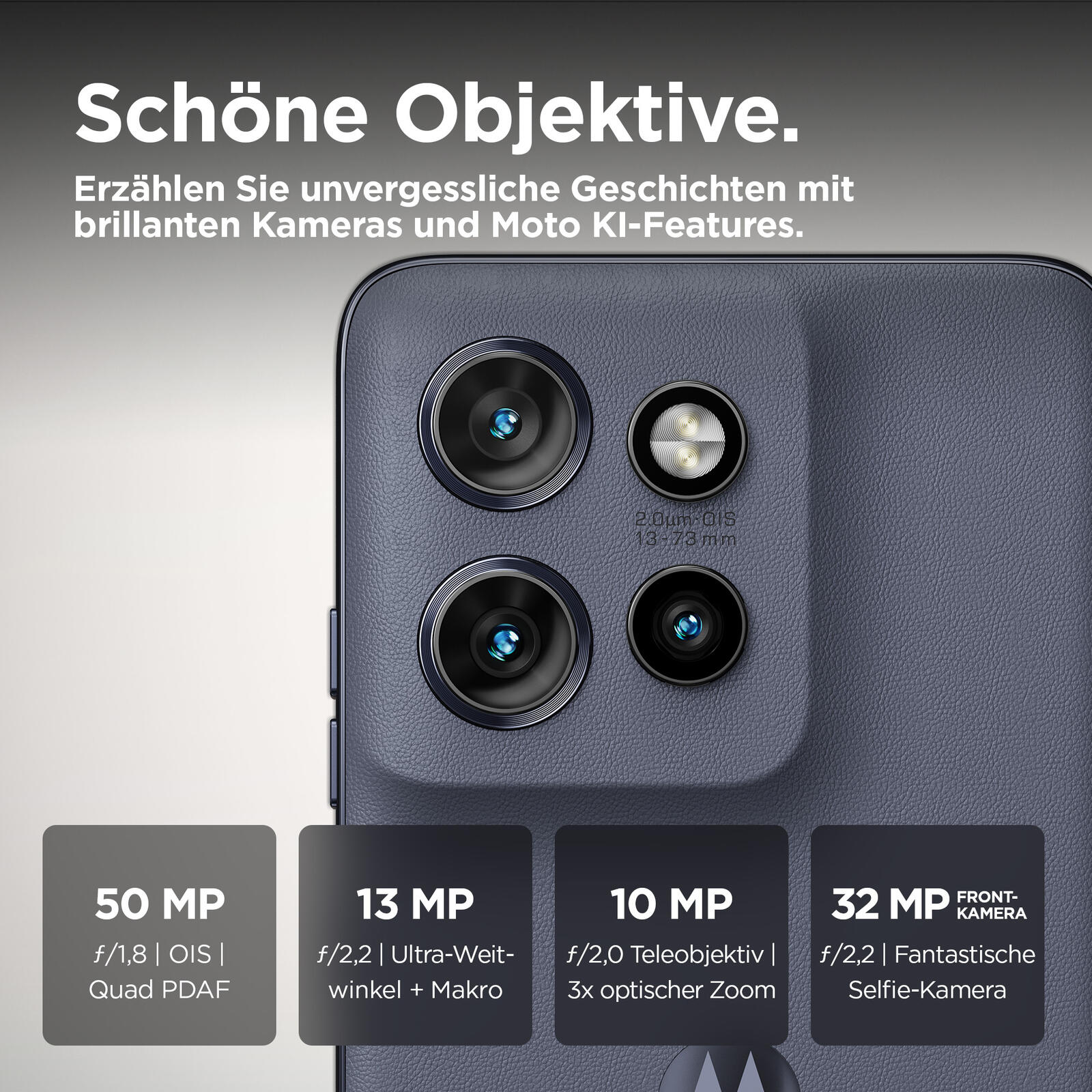Motorola Edge 50 Neo - 5G Smartphone 12GB/512GB (6.4'), Pantone Grisaille