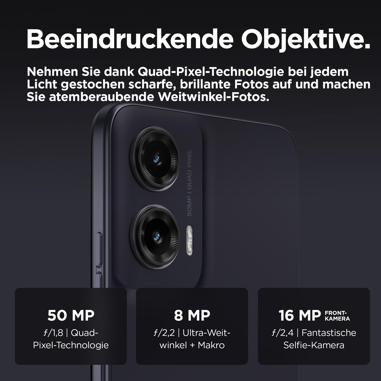 Motorola Moto G35 - 5G Smartphone 4GB/128GB (6.72'), schwarz